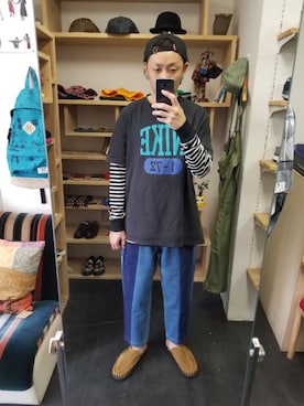 「ROUND HOUSE（ラウンドハウス）のアイテム」を使った、yusuke さん（メンズ・170cm）の秋コーディネート