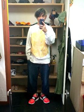 「アイテム（スウェット、その他）」を使った、yusuke さん（メンズ・170cm）の秋コーディネート