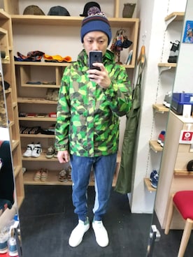 「THE NORTH FACE（ザノースフェイス）のアイテム（ナイロンジャケット）」を使った、yusuke さん（メンズ・170cm）の秋コーディネート