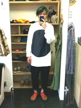 「masterkey（マスターキー）のアイテム（パンツ）」を使った、yusuke さん（メンズ・170cm）の秋コーディネート