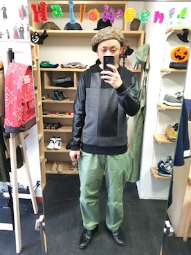 「アイテム（スウェット、その他）」を使った、yusuke さん（メンズ・170cm）の秋コーディネート