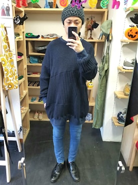 「アイテム（ヘアアクセサリー）」を使った、yusuke さん（メンズ・170cm）の秋コーディネート