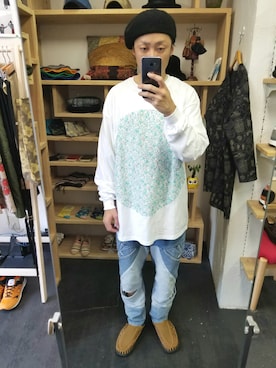 「masterkey（マスターキー）のアイテム（パンツ）」を使った、yusuke さん（メンズ・170cm）の秋コーディネート