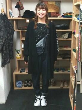 「アイテム（カーディガン/ボレロ、その他）」を使った、yusuke さん（メンズ・170cm）の秋コーディネート