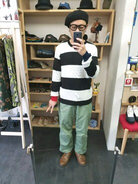 「LiSS（リス）のアイテム」を使った、yusuke さん（メンズ・170cm）の秋コーディネート