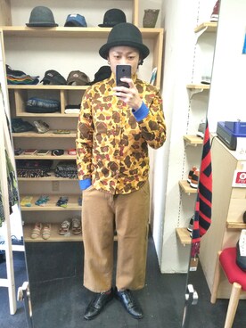 「STORES.jp（ストアーズドットジェーピー）のアイテム（シャツ/ブラウス）」を使った、yusuke さん（メンズ・170cm）の秋コーディネート