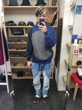 「アイテム（スウェット、その他）」を使った、yusuke さん（メンズ・170cm）の冬コーディネート