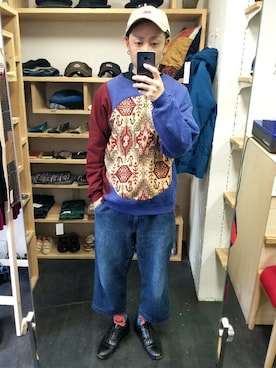 「ROUND HOUSE（ラウンドハウス）のアイテム」を使った、yusuke さん（メンズ・170cm）の冬コーディネート