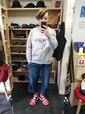 「アイテム（スウェット、その他）」を使った、yusuke さん（メンズ・170cm）の冬コーディネート