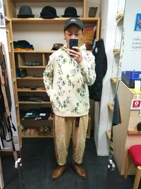 「masterkey（マスターキー）のアイテム（パンツ）」を使った、yusuke さん（メンズ・170cm）の冬コーディネート