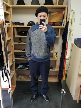 「アイテム（スウェット、その他）」を使った、yusuke さん（メンズ・170cm）の冬コーディネート