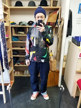 「オトナカジュアル」｜「アイテム（ナイロンジャケット）」を使った、yusuke さん（メンズ・170cm）の春コーディネート