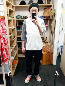 「miraco（ミラコ）のアイテム」を使った、yusuke さん（メンズ・170cm）の春コーディネート