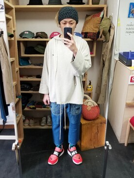 「masterkey（マスターキー）のアイテム（パンツ）」を使った、yusuke さん（メンズ・170cm）の春コーディネート