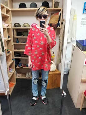 「masterkey（マスターキー）のアイテム（トップス）」を使った、yusuke さん（メンズ・170cm）の春コーディネート