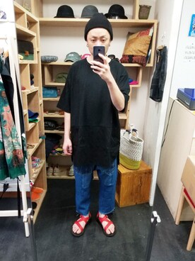 「masterkey（マスターキー）のアイテム（パンツ）」を使った、yusuke さん（メンズ・170cm）の春コーディネート