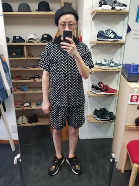 「masterkey（マスターキー）のアイテム（パンツ）」を使った、yusuke さん（メンズ・170cm）の夏コーディネート