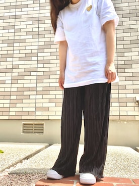 「COMME des GARCONS（コムデギャルソン）のアイテム」を使った、祐香さん（レディース・147cm）の春コーディネート