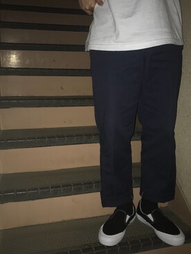 「アイテム（スリッポン）」を使った、NAOさん（メンズ・174cm・20代）の春コーディネート