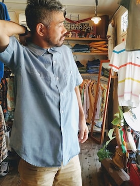 「J.C.PENNEY（ジェーシーペニー）のアイテム」を使った、ataco garageさん（メンズ・173cm）の夏コーディネート