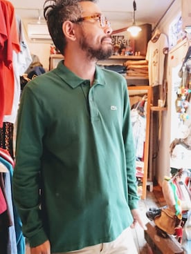 「アイテム（ポロシャツ）」を使った、ataco garageさん（メンズ・173cm・30代）の夏コーディネート