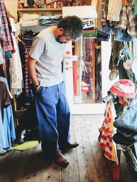 「ワークパンツ」｜ataco garageさん（メンズ・173cm）の秋コーディネート