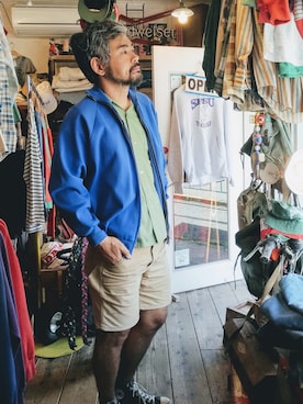 「アイテム（ジャージ）」を使った、ataco garageさん（メンズ・173cm・30代）の秋コーディネート
