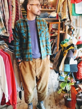 「J.C.PENNEY（ジェーシーペニー）のアイテム」を使った、ataco garageさん（メンズ・173cm）の冬コーディネート