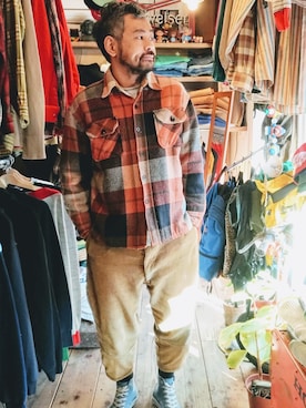 「CPOシャツ」｜ataco garageさん（メンズ・173cm）の冬コーディネート