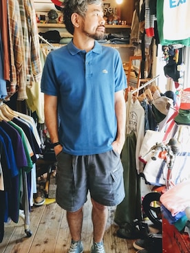 「アイテム（ポロシャツ）」を使った、ataco garageさん（メンズ・173cm・30代）の夏コーディネート