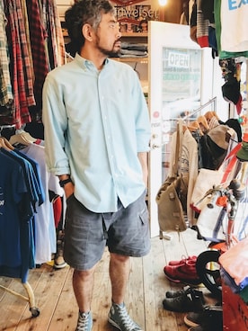 「RALPH LAUREN（ラルフ ローレン）のアイテム（シャツ/ブラウス）」を使った、ataco garageさん（メンズ・173cm）の夏コーディネート