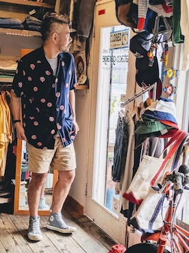 「レーヨンシャツ」｜ataco garageさん（メンズ・173cm）の夏コーディネート