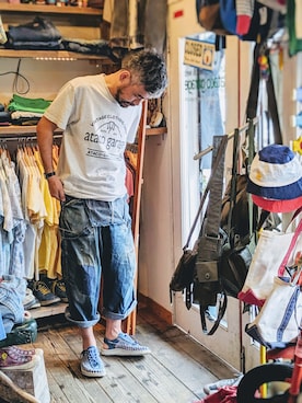 「アイテム（サンダル）」を使った、ataco garageさん（メンズ・173cm・30代）の夏コーディネート