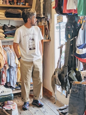 「ワークパンツ」｜ataco garageさん（メンズ・173cm）の夏コーディネート