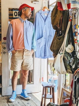 「Eddie Bauer（エディーバウアー）のアイテム」を使った、ataco garageさん（メンズ・173cm・30代）の春コーディネート