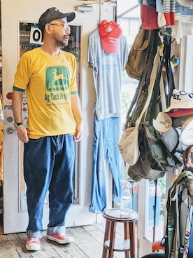 「コンバース」｜ataco garageさん（メンズ・173cm・40代）の夏コーディネート