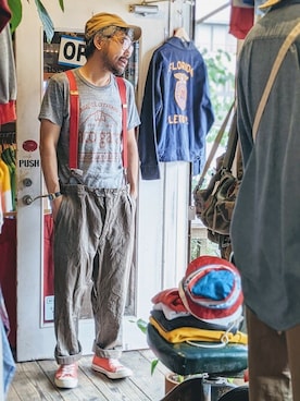 「ワークパンツ」｜ataco garageさん（メンズ・173cm）の秋コーディネート