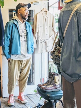 「FLAG by ALEXIA STAM（フラッグバイアリシアスタン）のアイテム」を使った、ataco garageさん（メンズ・173cm）の秋コーディネート