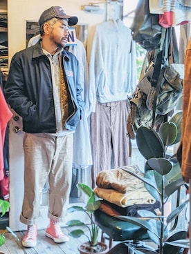 「FLAG by ALEXIA STAM（フラッグバイアリシアスタン）のアイテム」を使った、ataco garageさん（メンズ・173cm）の冬コーディネート