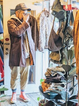 「FLAG by ALEXIA STAM（フラッグバイアリシアスタン）のアイテム」を使った、ataco garageさん（メンズ・173cm）の冬コーディネート