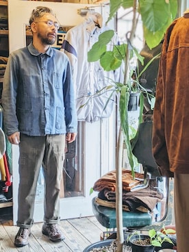 「--（--）のアイテム（パンツ）」を使った、ataco garageさん（メンズ・173cm）の冬コーディネート