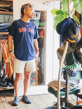 「--（--）のアイテム」を使った、ataco garageさん（メンズ・173cm）の夏コーディネート