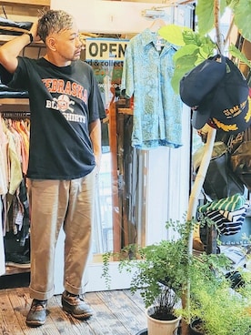 「--（--）のアイテム」を使った、ataco garageさん（メンズ・173cm）の夏コーディネート