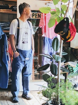 「--（--）のアイテム（パンツ）」を使った、ataco garageさん（メンズ・173cm）の夏コーディネート