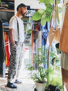 「L.L.Bean（エルエルビーン）のアイテム（パンツ）」を使った、ataco garageさん（メンズ・173cm）の秋コーディネート