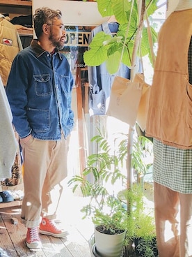 「KEY（キイ）のアイテム」を使った、ataco garageさん（メンズ・173cm）の秋コーディネート