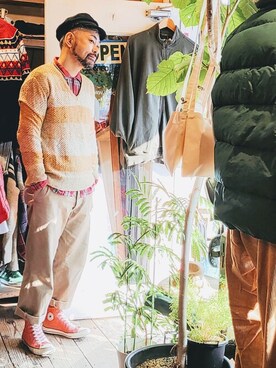 「--（--）のアイテム」を使った、ataco garageさん（メンズ・173cm）の冬コーディネート