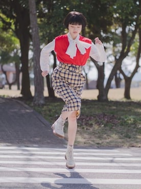 穂紫 ともこさん(レディース・152cm)の春コーディネート
