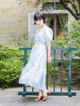 「アイテム（ワンピース/ドレス）」を使った、穂紫 ともこさん（レディース・152cm・10代）の夏コーディネート