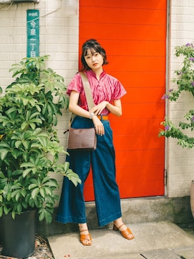 穂紫 ともこさん（レディース・152cm）の夏コーディネート